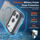 SUPFINE Magnetic for iPhone 17 Pro Case (Compatible with MagSafe)(Military Grade Drop Protection) Translucent Matte Shockproof with Anti-Fingerprint Phone Cover,Gray