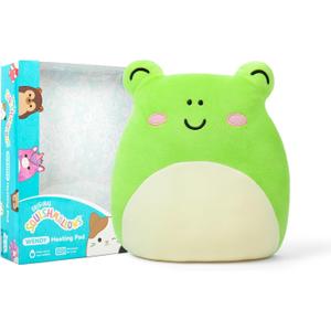 Squishmallows Wendy The Frog by Relatable, Microwavable Heating Pad for Period Cramps, Great Cuddly Plushies and Gift Ideas for Loved Ones of All Ages, Includes 1 Lavender Scented Heating Pad Plushy