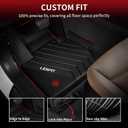 LASFIT Floor Mats Fit for BMW X3 2011-2017 & BMW X4 2015-2018 xDrive28i, xDrive28d, xDrive35i, M40i, Custom Fit TPE All Weather Waterproof Floor Liners Front & Rear Rows Car Mat, Black