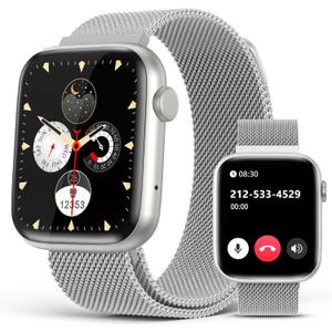 EarlySincere Smart Watch for Women with Bluetooth Call Answer/Dial,1.9'' HD Full Touch Screen Fitness Tracker, Smartwatch with Heart Rate Blood Pressure Blood Oxygen Sleep Monitor for Android iOS