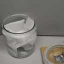 1 Gallon Glass Cookie Jar with Lid  Glass Jar with Lid - Airtight Food Storage Container for Cookies, Candy, Flour, Dog Treats  Clear Large Kitchen Jar for Pantry or Laundry Room