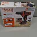 BLACK+DECKER 12V MAX Cordless Drill/Driver, Battery and Charger Included (BDCDD12C)