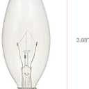 Sylvania Double Life Incandescent Light Bulb, B10, 15W, Candelabra Base, 65 Lumens, 3000K, Clear, Soft White - 6 Pack (15318)