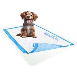 TidyFriend Dog Pee Pad Holder Tray Fits for 28” x 34” Wee Wee Pee Pads  Stable Grip, Raised Edges, QuickWipe Silicone Surface Dog Potty Tray Holder for Indoor Flooring Protection (White)