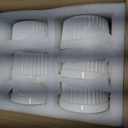 6 x MALACASA Ramekins 6 oz Oven Safe, Porcelain Creme Brulee Ramekins Pudding Custard Cups Small Ceramic Souffle Dishes Ramakan Ramiken Ramicans Baking Bowls Set of 6, White, Series RAMEKIN-DISH