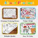 10 x Nicime 43.3x31.5Inch Valentine's Day Giant Coloring Poster with Picture, Birthday Gift Painting Poster, Art Crafts Activity Drawing Paper in School, Classroom, Home, Party for Boys, Girls, Kid (Colorful)