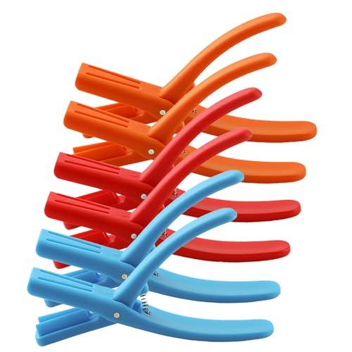 6 Pcs Crawfish Peeler, Sturdy and Practical Crayfish Shelling Device, Convenient and Smart Seafood Sheller Tool for Families and Restaurants (6, Blue/Orange/Red)