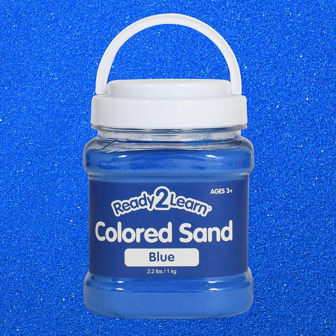 READY 2 LEARN Colored Sand | Blue | 2.2 lbs | Play Sand for Kids | Perfect for Arts and Crafts and Sensory Bins