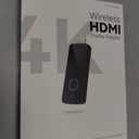2026 Upgrade Wireless Display Dongle Adapter, Portable Transmitter 4K HDMI Streaming, AirPlay/Miracast, 5GHz WiFi | Plug & Play for Smartphone/PC/TV/Projector(Focus)