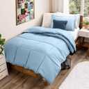 Bare Home Comforter Set - Twin/Twin Extra Long Size - Ultra-Soft - Goose Down Alternative - Premium 1800 Series - All Season Warmth (Twin/Twin XL, Light Blue)