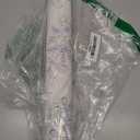 Cream White and Blue Floral Wallpaper Peel and Stick Wallpaper 17.7"x118.1" Vintage Floral Peel and Stick Wall Paper Removable Boho Self Adhesive Contact Paper for Bedroom Bathroom Vinyl