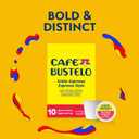 3 x Caf Bustelo Espresso Style Dark Roast Coffee, Single Serve Pods, 10 Count