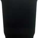 3 x Reusable Insulator Neoprene Cup Sleeve for Iced Beverages and Coffee (Black, Large) (Large (Pack of 1))