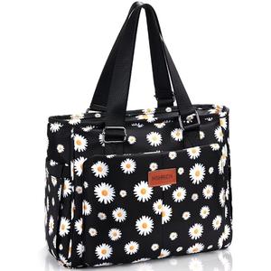 Large Women Lunch Bags for Work/Insulated Adult Lunch Box for Women/Leakproof Cooler Lunch Tote Bag with Storage Pocket. Reusable Lunch Cooler Purse for Work Picnic Hiking 14L, Floral