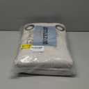 Beige 100% Blackout Curtains for Living Room 95 Inch Length 2 Panels Set, Thermal Insulated Light Blocking Faux Linen Curtains for Bedroom, Bronze Grommet Boho Window Drape Each 52" Wide