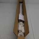 Tension Curtain Rod 51-165In(4.25-13.75Ft), Extra Long Outdoor Curtain Rod No Drilling for Window or Bathroom Patio, Adjustable Spring Shower Rod, Easy to Install Never Rust, Rod Diameter 1.26In-White