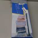 Wall Mounted Clothes Hanger,Clothes Drying Rack,Laundry Rack Wall Mount,Drying Rack Clothing,Clothes Rack Retractable,Collapsible(Tri-Fold), with Windproof Holes & Clips,White Color