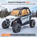Soft Cab Enclosure Side Doors Fully Waterproof with 3 Pane Window Compatible with UTV Polaris RZR XP 1000 XP Turbo 2014-2023