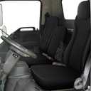IKABEVEM Custom Fit Seat Covers for Isuzu NPR: 1995 1996 1997 1998 1999 2000 2001 2002 2003 2004 2005 Faux Leather Car Seats Covers Full Set Black