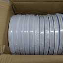 Organic 7.5" White/Gold Rim Plates, Case of 120 (12 packs x 10)