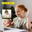 Kids Headphones, LK15 Open Ear Bluetooth Headphones with Air Conduction | Ultra-Light, 85dB Volume Limiting Wireless Headphone for Children Teens Boys Girls (Yellow)