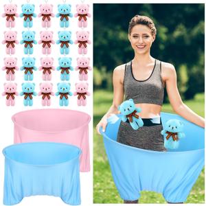 VioraWhite 22 Pcs Funny Baby Shower Diapers Games Activities Fun Bridal Shower Games How Many Plushies Can You Catch in Your Big Diaper Gender Reveal for Boys Girls Adults (Classic,Pink and Blue)