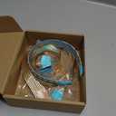 5 Piece Arabian Princess Accessory Set for Women, Exotic Gold and Teal Jewelry Kit for Halloween Cosplay