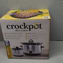 Crock-Pot 7 Quart Oval Manual Slow Cooker, Stainless Steel (SCV700-S-BR), Versatile Cookware for Large Families or Entertaining