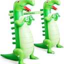 Poen Inflatable Dinosaur Valentine‘s Day Inflatable Limbo Game for Kids Adults Indoor Outdoor Blow up Dinosaur Theme Party Games Favors Pool Party Carnival Supplies
