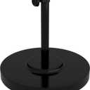 California Umbrella 50 lbs. Round Concrete Weighted Powdercoated Steel Umbrella Base, Black Frame, One Size , CFMT160-Black