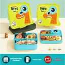 Bento Box for Kids Toddler Lunch Containers for Kids Lunch Boxes, Kids School Bento Lunch Box, Leak proof Lunch Containers, Dinosaur Lunch box
