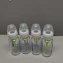 Dr. Brown's Anti-Colic Options+ Narrow Glass Baby Bottle with Level 1 Slow Flow Nipple, BPA-Free, 4 oz/120mL, 4-Pack