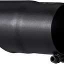 Black Exhaust tip -3.5'' Inlet Bolt on Design- Black Coated Stainless Steel Car Muffler Tips 3.5" ID x 4"OD x 7"L