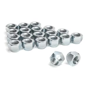Dynofit 20pcs Boat Trailer Lug Nuts, 1/2"-20 Trailer Open End Lug Nuts for Dexter EZ Lube Trail-er Camper RV 1/2" Studs, Heat Treated Zinc Plated 509 Wheel Nuts for 4&5 Lug Tire Silver