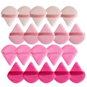 BS-MALL Makeup Sponge Set, Triangle Makeup Blending Sponge Puffs, 20 Pieces, Cosmetic Applicators (Pink)