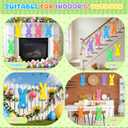 12 Pcs 12'' 3D Large Sponge Easter Decoration, Colorful Bunny Signs DIY Rabbit Craft for Basket Buckets Decor Spring Easter Party Wall Home Office Wreath Lawn Indoor Outdoor Decor Supplies