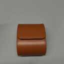 Luxury Leather Watch Storage Box Travel Single Watch Case Watch Gift Box for Christmas Anniversary Birthday(Brown)