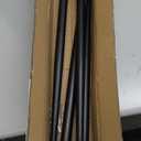 Straight Furniture Table Legs 28 Inch, Round Tapered Metal Furniture Legs Black, Modern Dresser Cabinet Sofa Support Feet Replacement, Set of 4