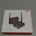 1Mii 2.4Ghz Wireless Audio Transmitter Receiver for TV, 320ft Long Range 20ms Low Delay HiFi Audio, Wireless Adapter Kit for Powered Speaker/Stereo/Sound bar, RCA(3.5mm AUX) Out/Input