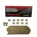 420 Motorcycle Chain Gold 132 Link Standard Roller Chain with 10 Connecting Master Link for 100cc 110cc 125cc Dirt Pit Bike ATV Quad Go Kart Mini Bike Scooter