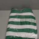 White & Green Striped Woven Blanket Throw, 120 x 180 cm – Cotton, Polyester & Viscose Blend, Soft Lightweight, Fall Decor Throw Blankets Autumn Vintage Blanket for Couch Bed Sofa Chair Dorm