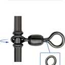 BLUEWING 3-Way Fishing Swivels 73,84,88,309 lbs T-Turn Fish Tackle with Rolling & Double Barrel for Rigs for Freshwater and Saltwater