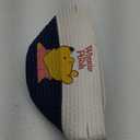 YAHUAN Cotton Rope Basket with Bear-Patterned Cotton Rope Storage Basket Collapsible Blanket Basket with Handles(blue white)