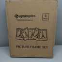 upsimples 16x20 Picture Frame Set of 5, Display Pictures 11x14 with Mat or 16 x 20 Without, Wall Gallery Poster Frames, Black