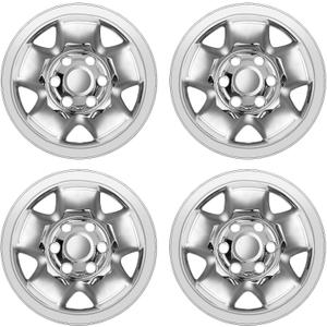 Wheel Skins Compatible with 2005-2023 Toyota Tacoma ; 16 inch Wheel Covers; Set of 4 Packs (Chrome)