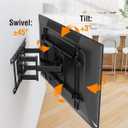 ELIVED Heavy Duty TV Mount for Most 50-110 inch tvs, Holds up to 250 lbs, Full Motion TV Wall Mount Swivel and Tilt, Slim Wall Mount Bracket Max VESA 800x600mm, Fits 12"/16"/18"/24" Studs