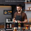 AIRMSEN 14-Cup Programmable Drip Coffee Maker 1000W Fast Brewing Coffee Machine with Timer, Delay Start & 2H Keep-Warm, 73oz Tank, Touchscreen & Glass Carafe Perfect for Home & Office Use