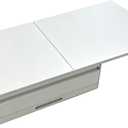 Countertop Microwave Rack, Carbon Steel Microwave Stand with Drawer and Tray, Expandable Countertop Shelf - Length Adjustable, 18.5"-30.7" x W 14.1" x H 5.1", White