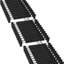 30 Pack Skirt HangersPants Hangers with Clips360  Swivel Hooks Space Saving Hangers for Pants, Skirts, Clothes, Jeans, Black