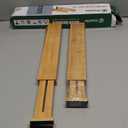 Utoplike 4 pcs Bamboo Kitchen Drawer Dividers Large, Adjustable Drawer Organizers, Spring Loaded, Works in Kitchen, Dresser, Bathroom, Bedroom, Drawer, Desk (Natural)